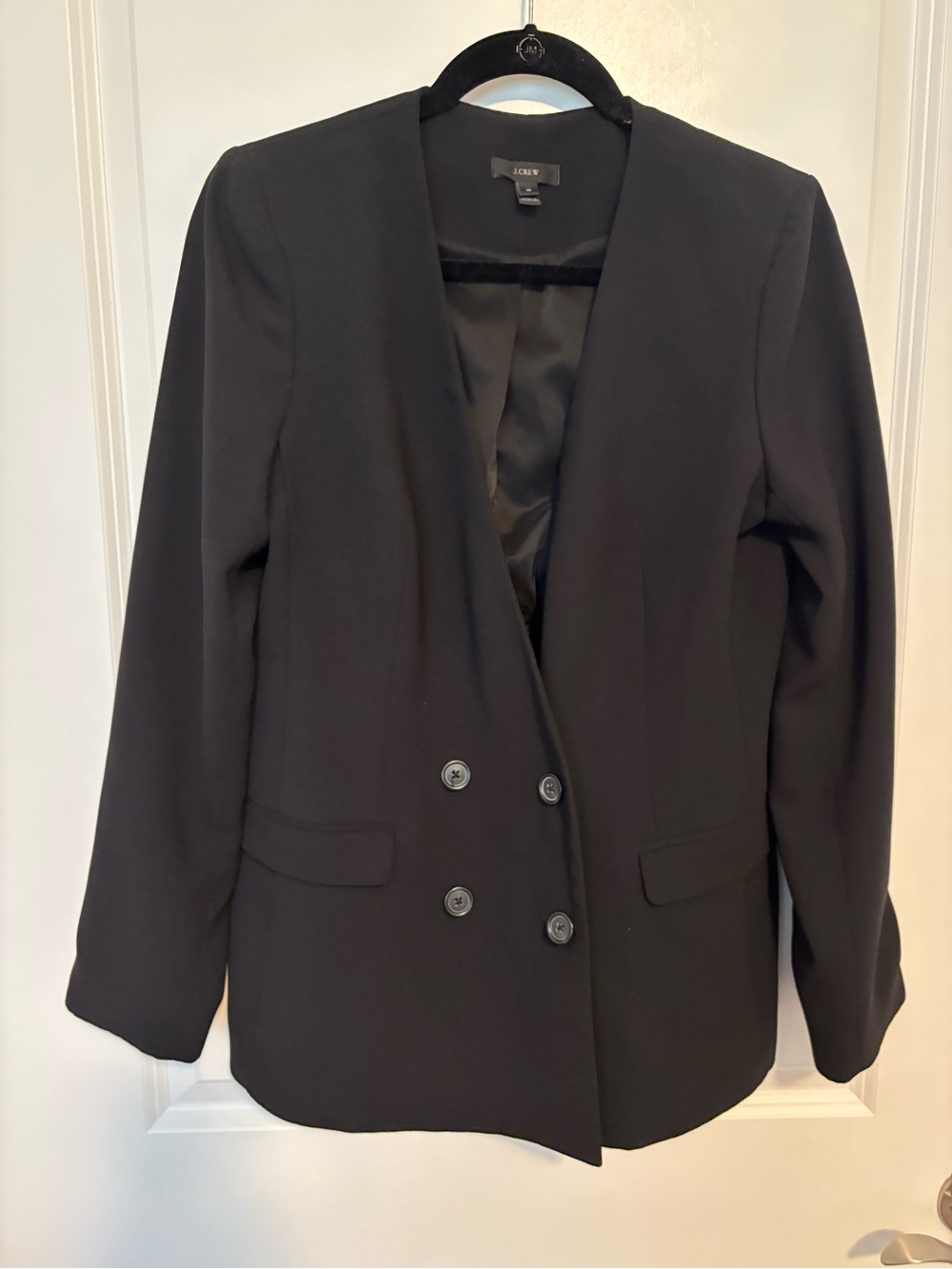 J Crew Black double breasted blazer